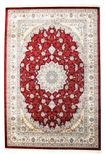 5x8 Red and Ivory Turkish Antep Rug