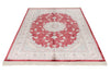 5x8 Red and Ivory Turkish Antep Rug