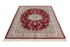 5x8 Red and Ivory Turkish Antep Rug