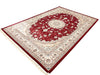 5x8 Red and Ivory Turkish Antep Rug