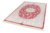 5x8 Red and Ivory Turkish Antep Rug