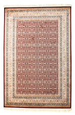 5x8 Red and Ivory Turkish Antep Rug