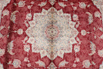 5x8 Red and Ivory Turkish Antep Rug