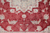 5x8 Red and Ivory Turkish Antep Rug