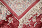 5x8 Red and Ivory Turkish Antep Rug