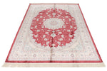 5x8 Red and Ivory Turkish Antep Rug