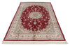 5x8 Red and Ivory Turkish Antep Rug