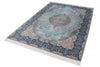 5x8 Blue and Blue Turkish Antep Rug