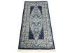 3x5 Navy and Ivory Turkish Antep Rug