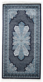 3x5 Navy and Ivory Turkish Antep Rug