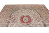 8x10 Ivory and Multicolor Turkish Silk Rug