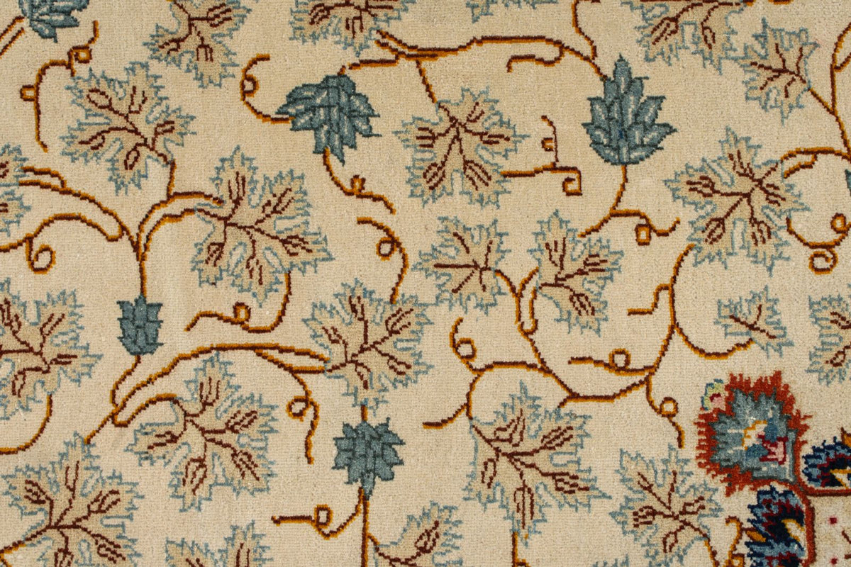 11x14 Ivory and Multicolor Turkish Traditional Rug