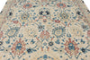 8x10 Ivory and Light Blue Turkish Traditional Rug