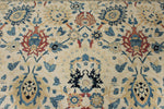 8x10 Ivory and Light Blue Turkish Traditional Rug