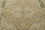 9x12 Ivory and Green Anatolian Persian Rug