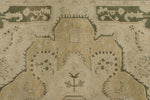 9x12 Ivory and Green Anatolian Persian Rug