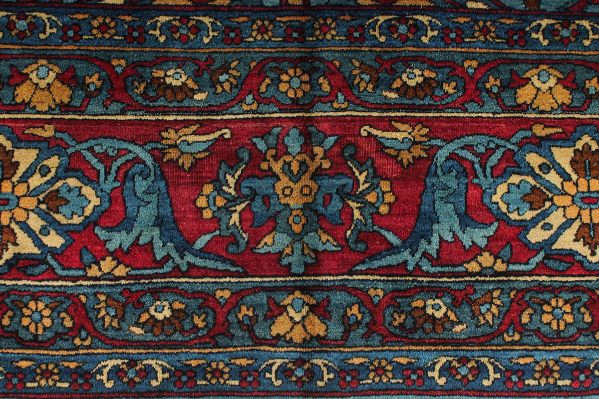 11x22 Blue and Red Persian Runner