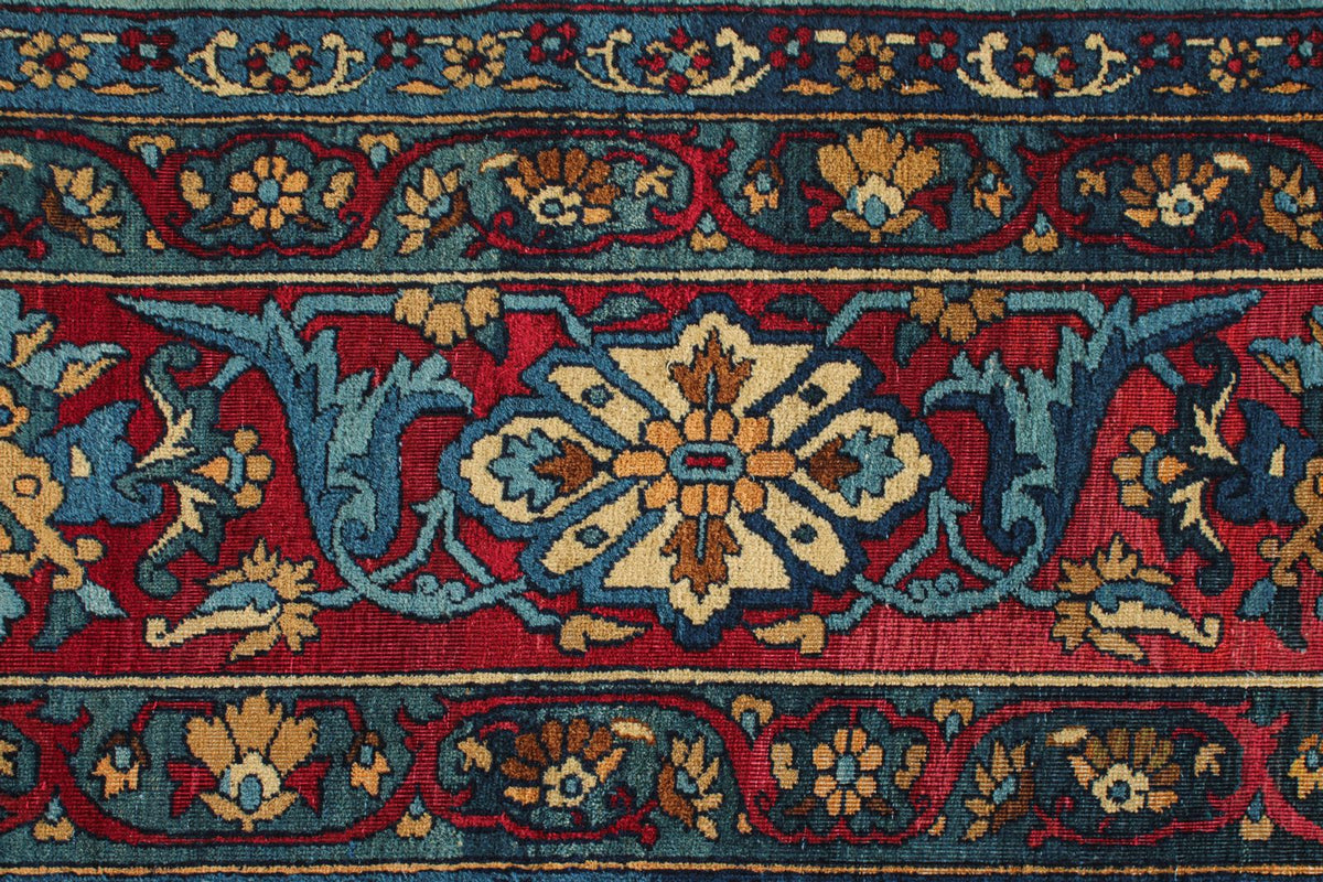 11x22 Blue and Red Persian Runner