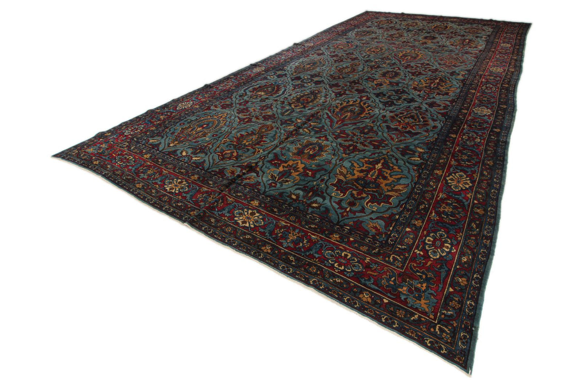 11x22 Blue and Red Persian Runner