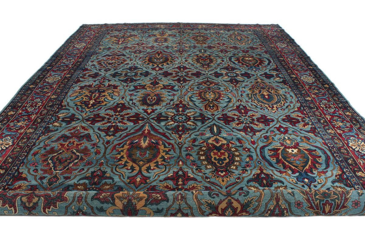 11x22 Blue and Red Persian Runner