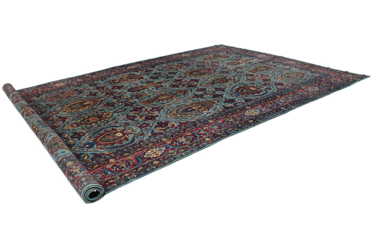11x22 Blue and Red Persian Runner