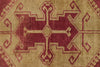 3x12 Burgundy and Green Turkish Tribal Runner