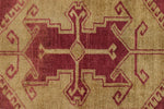 3x12 Burgundy and Green Turkish Tribal Runner