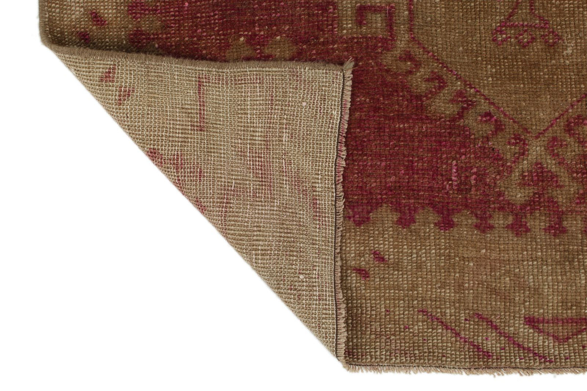 3x12 Burgundy and Green Turkish Tribal Runner