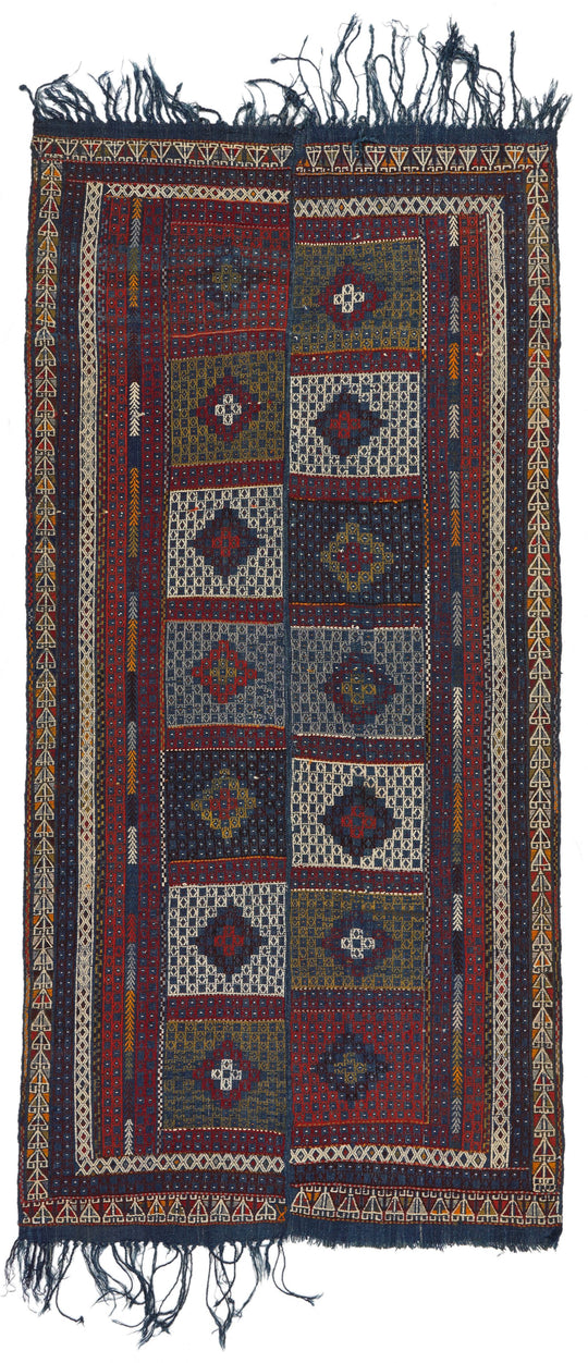 6x9 Multicolor Turkish Tribal Rug