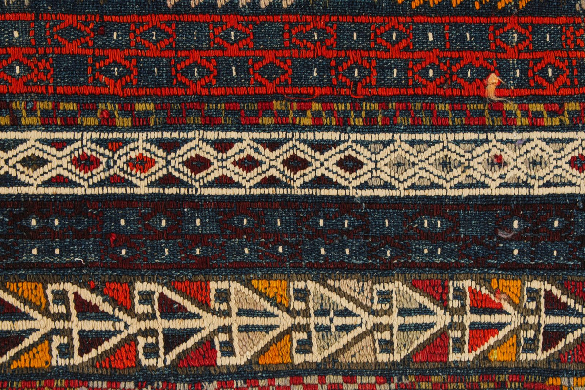 6x9 Multicolor Turkish Tribal Rug