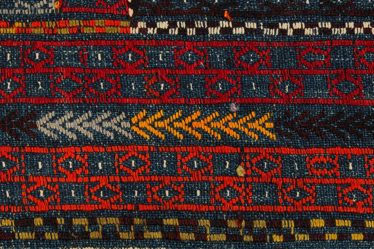 6x9 Multicolor Turkish Tribal Rug
