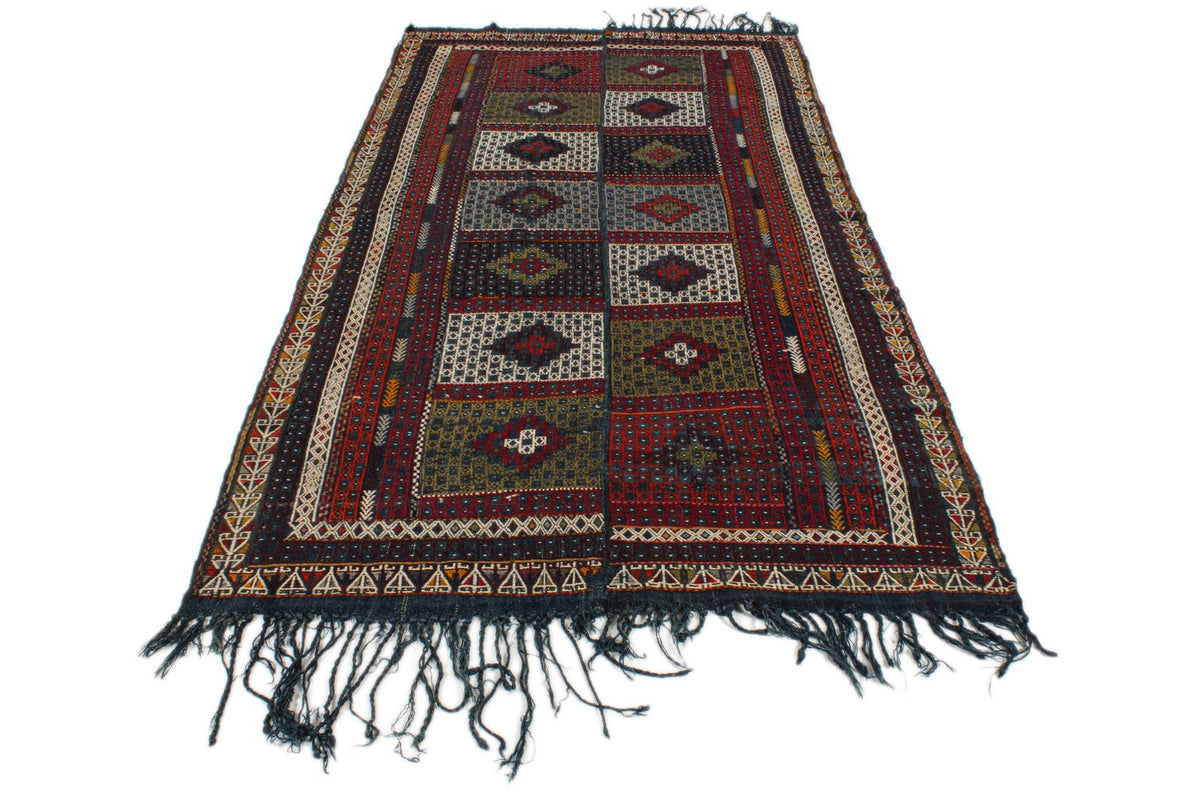 6x9 Multicolor Turkish Tribal Rug