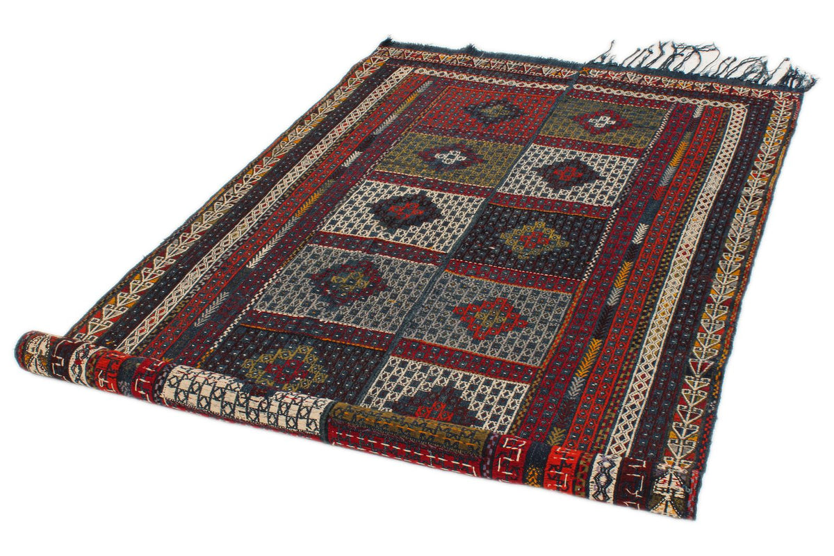 6x9 Multicolor Turkish Tribal Rug