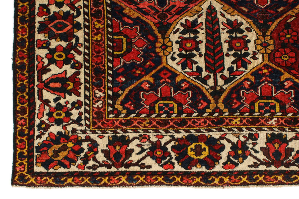 5x9 Red and Ivory Turkish Oushak Rug