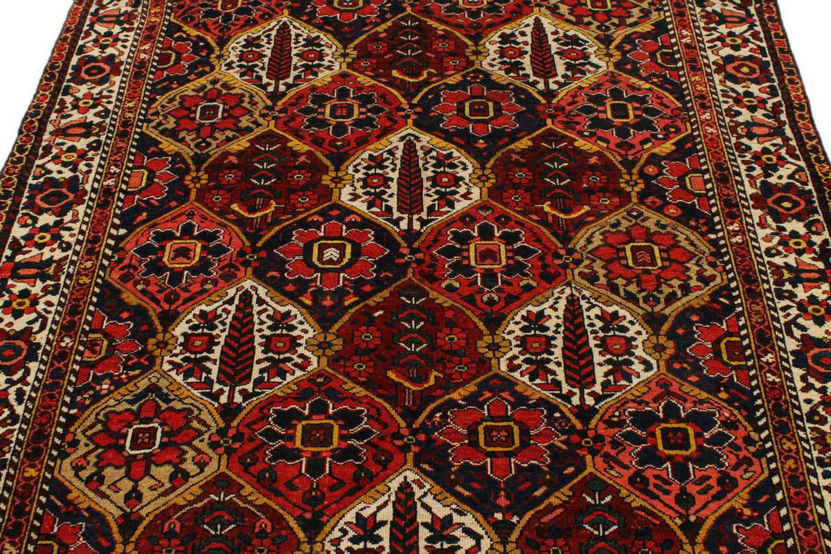 5x9 Red and Ivory Turkish Oushak Rug