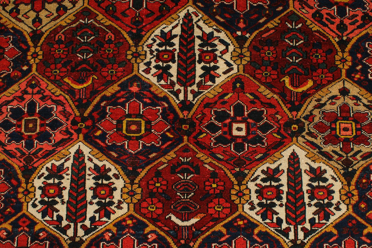 5x9 Red and Ivory Turkish Oushak Rug