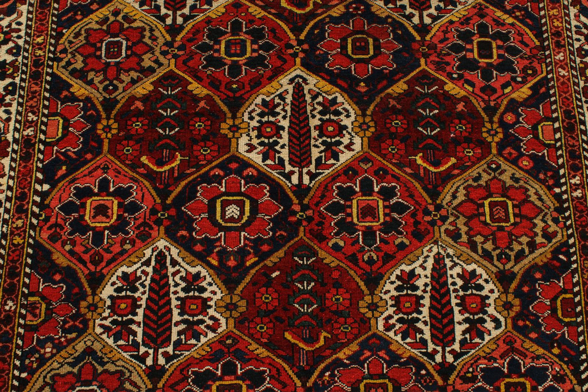 5x9 Red and Ivory Turkish Oushak Rug