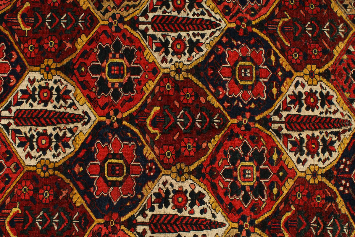 5x9 Red and Ivory Turkish Oushak Rug