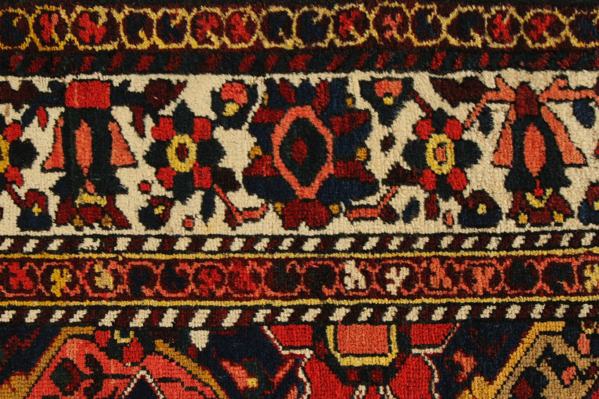 5x9 Red and Ivory Turkish Oushak Rug