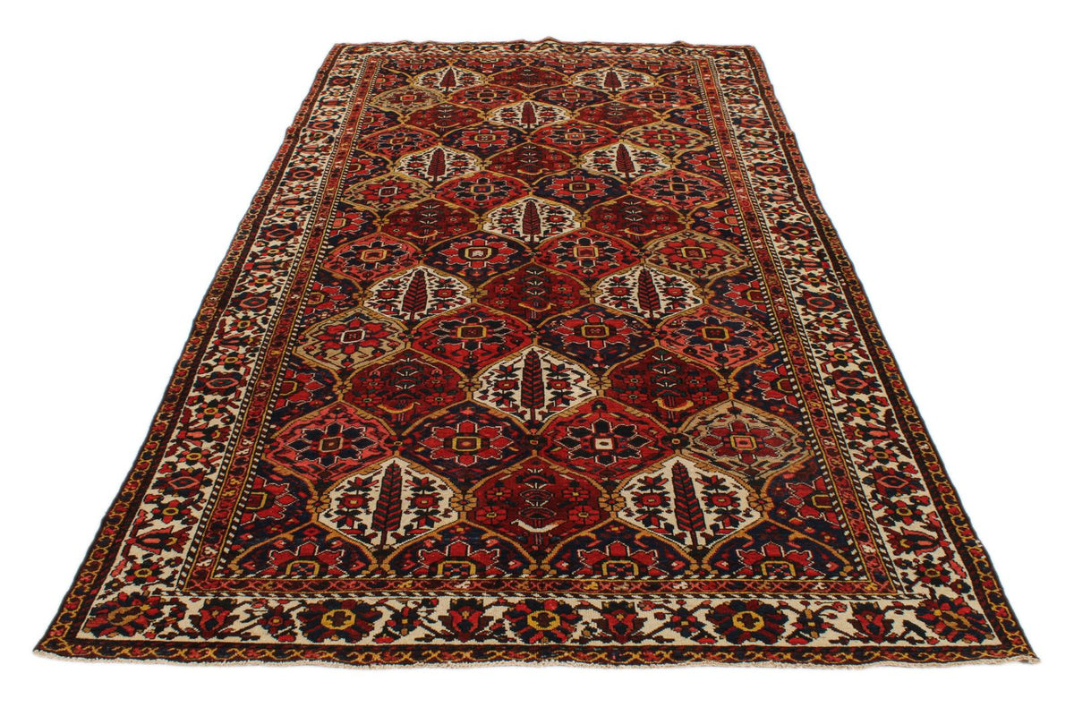 5x9 Red and Ivory Turkish Oushak Rug