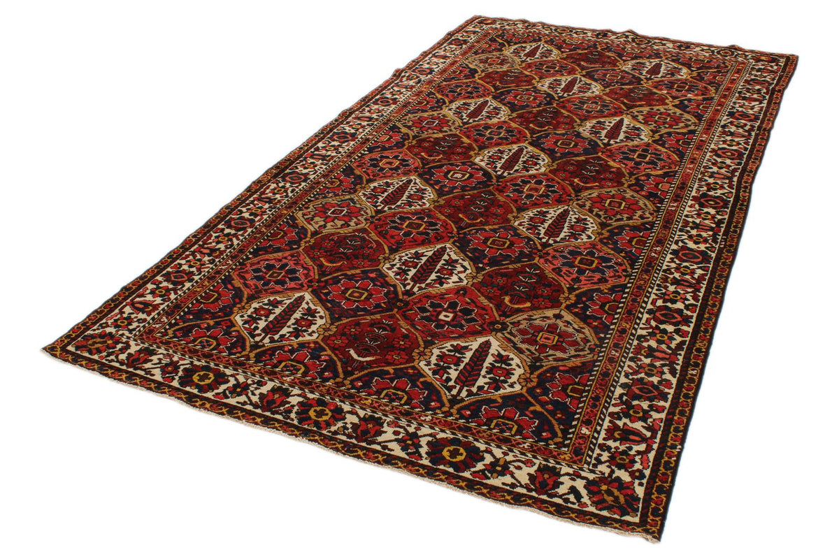 5x9 Red and Ivory Turkish Oushak Rug
