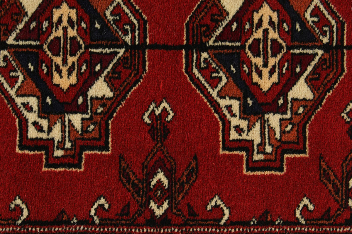 3x10 Red and Ivory Tribal Runner