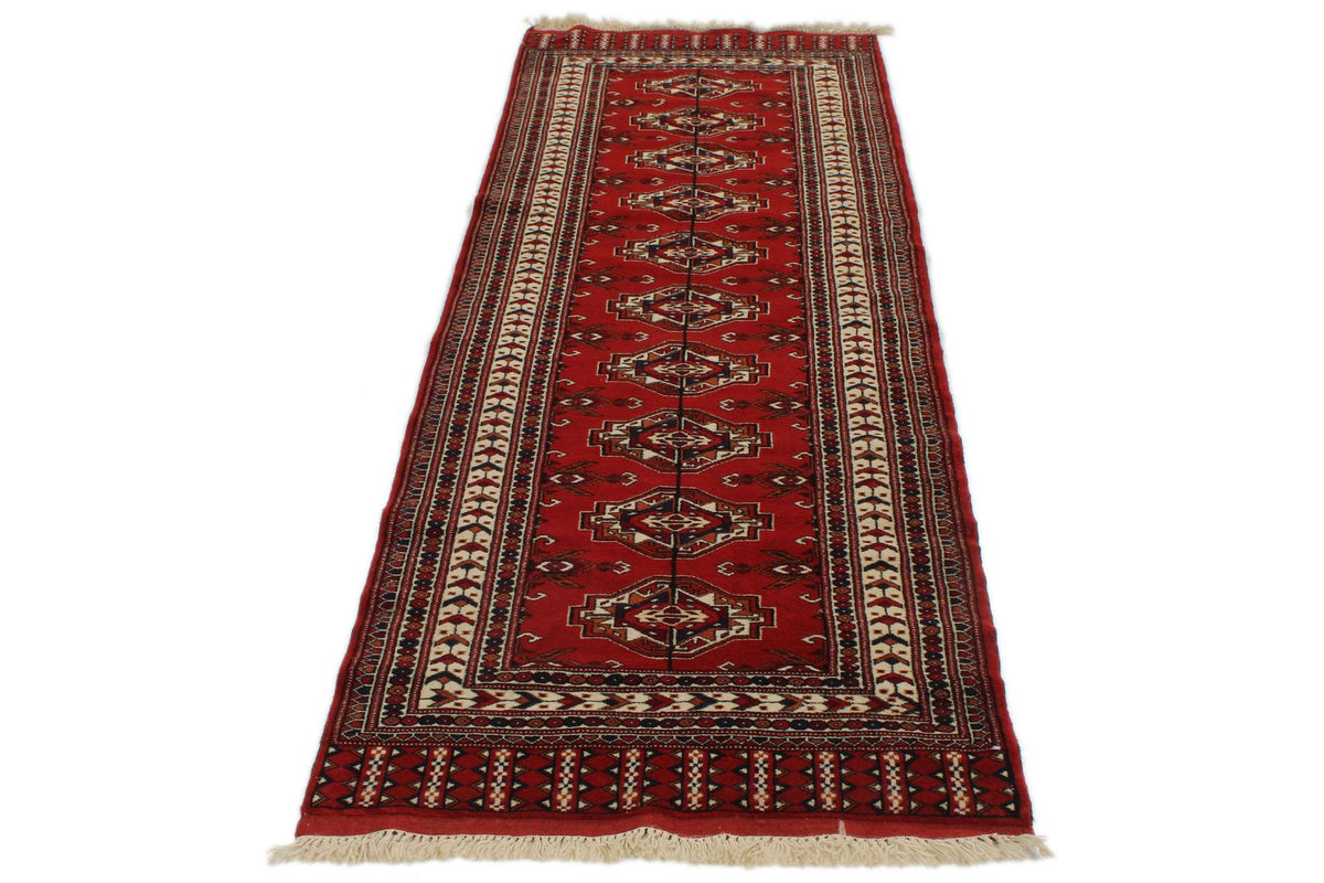 3x10 Red and Ivory Tribal Runner