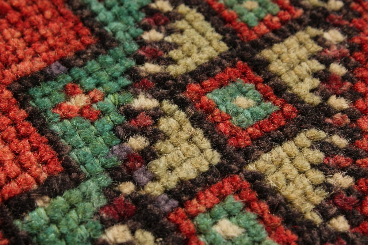 4x6 Red and Multicolor Turkish Tribal Rug