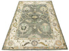 5x7 Gray And Ivory Turkish Oushak Rug