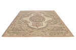 8x10 Ivory and Pink Turkish Traditional Rug