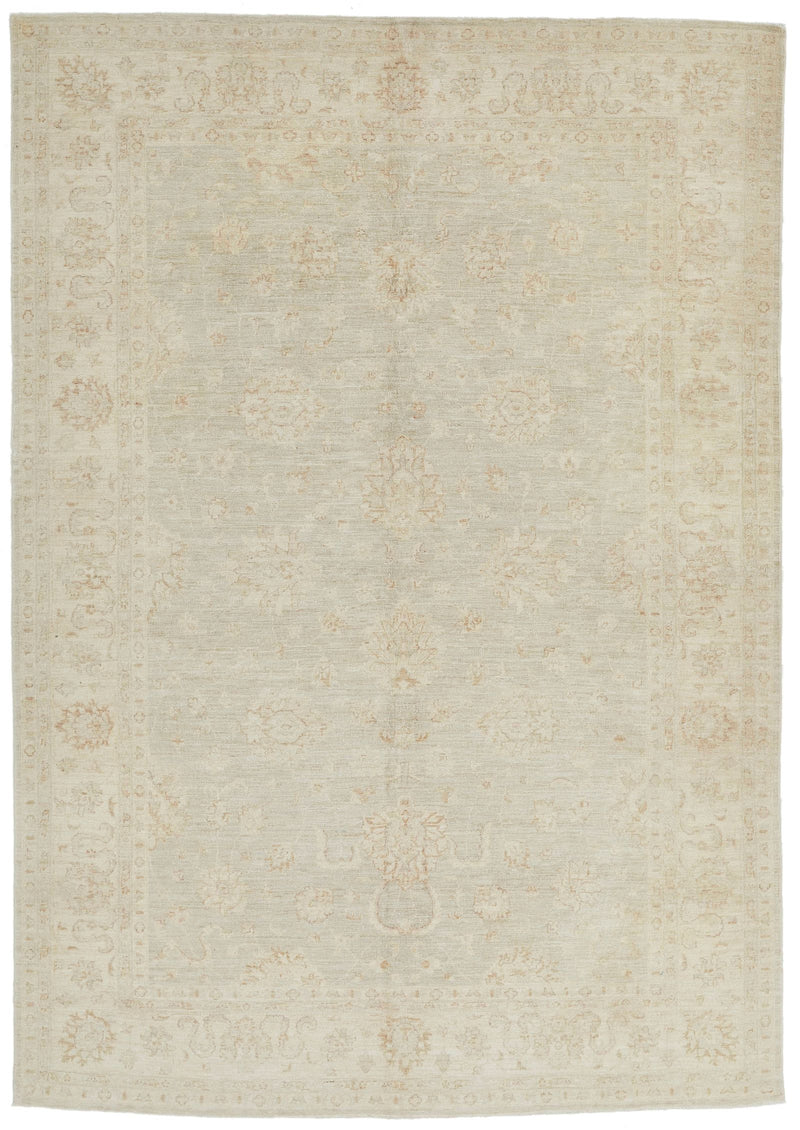 7x10 Ivory and Ivory Persian Rug