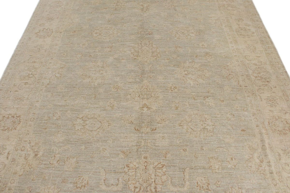 7x10 Ivory and Ivory Persian Rug