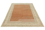 6x9 Rust and Ivory Turkish Traditional Rug