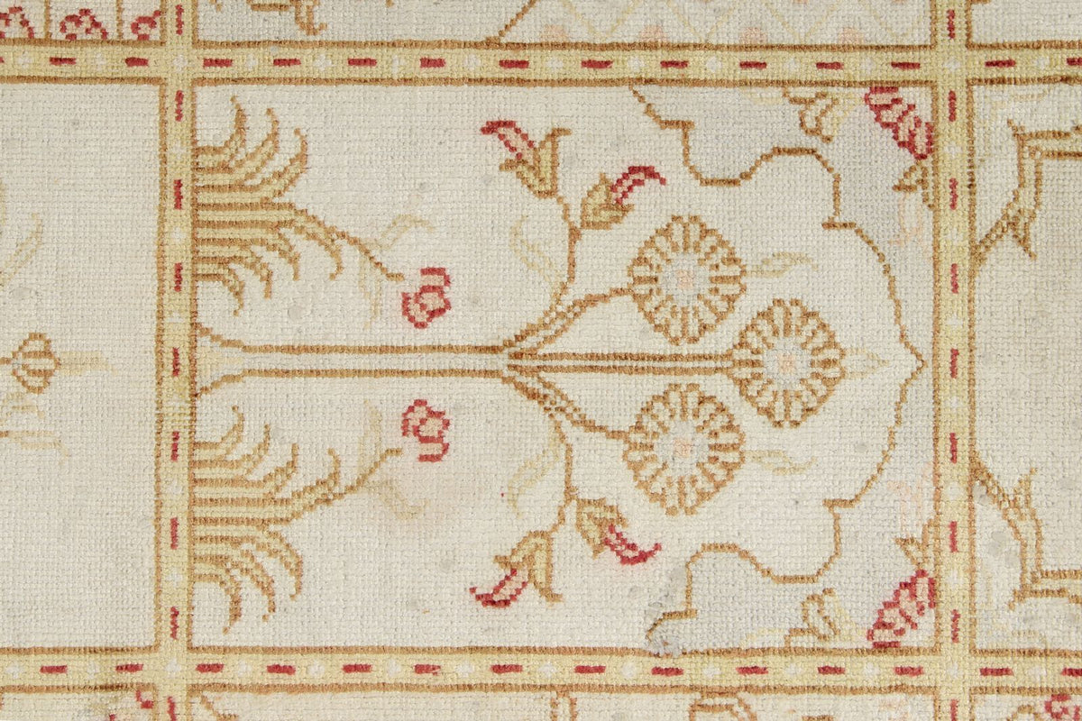 3x5 Ivory Turkish Silk Rug